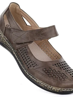 Dámská prolamovaná obuv na suchý zip fango Unisoft 7026