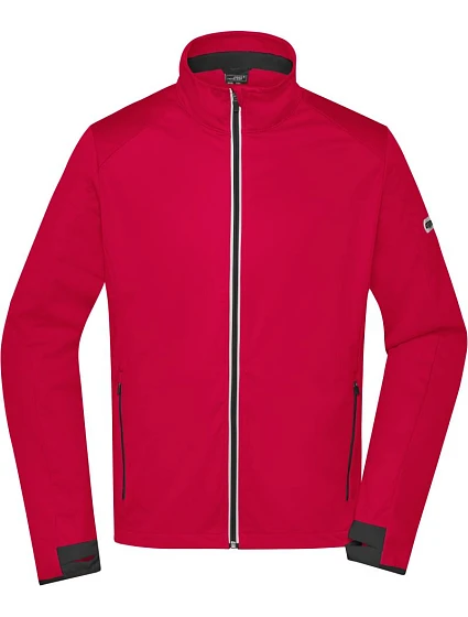 Daiber JN 1126 Pánská 3-vrstvá sportovní softshell bunda 02.1126 light red/black Daiber JN 1126 Pánská 3-vrstvá sportovní softshell bunda 02.1126 light red/black
