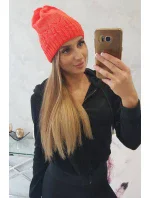 Dámská čepice Irmina model 18751861 oranžová - K-Fashion Dámská čepice Irmina model 18751861 oranžová - K-Fashion