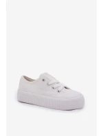 Dětské Šněrovací Boty Big Star model 21693054 Bílé - Big Star Shoes Dětské Šněrovací Boty Big Star model 21693054 Bílé - Big Star Shoes