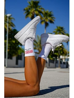 Dámské ponožky s nápisem Brooklyn bílé