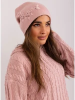 Czapka AT CZ model 21488730 jasny różowy - FPrice