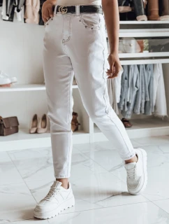 Dámské džínové kalhoty LIKEMELOO mom fit white FashionStreet UY2432