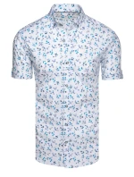 Pánská bílá košile s krátkým rukávem FashionStreet KX1039