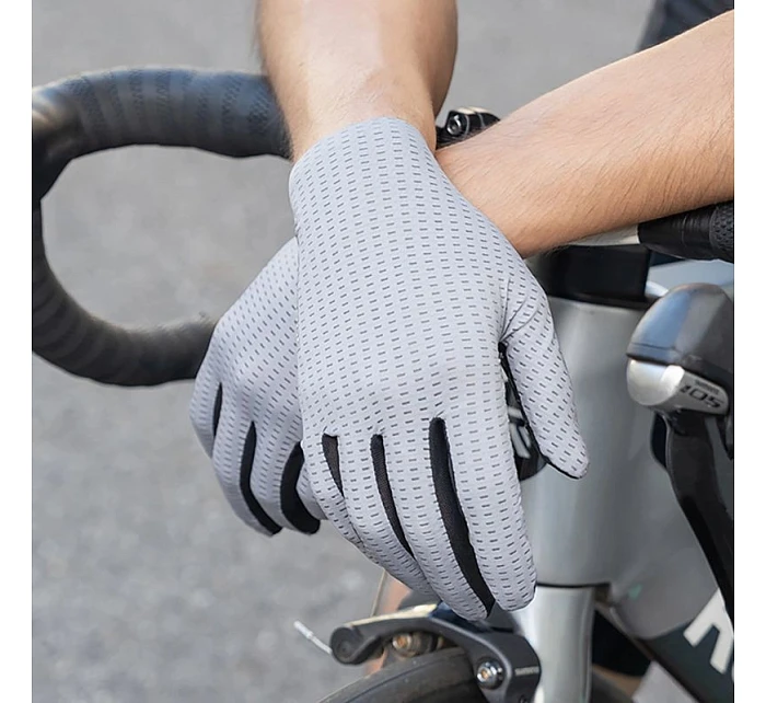 Prodyšné cyklistické rukavice Rockbros, velikost: M - zelené