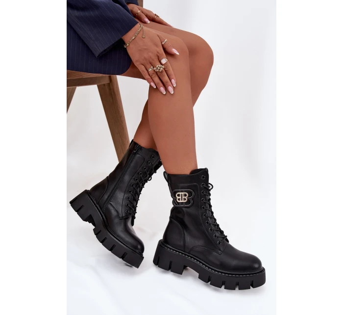 Zateplené workery dámské s ozdobou Černé model 21708949 - Boto Zateplené workery dámské s ozdobou Černé model 21708949 - Boto