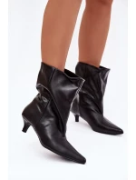 Boty na podpatku model 221935 Step in style Boty na podpatku model 221935 Step in style