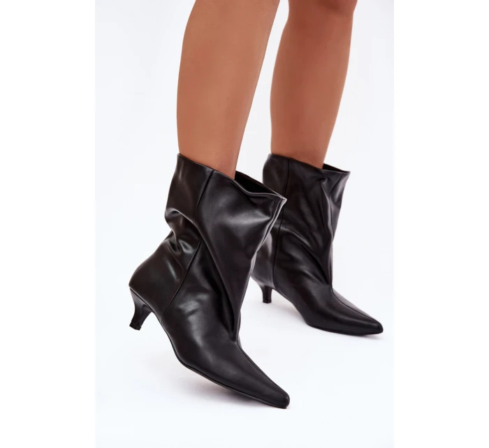 Boty na podpatku model 221935 Step in style Boty na podpatku model 221935 Step in style