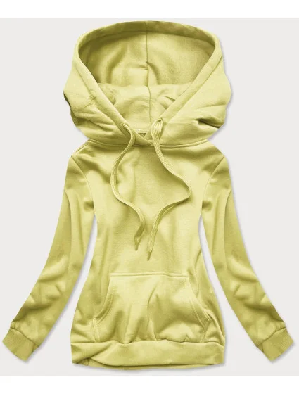 Žlutá dámská tepláková mikina model 17044050 - J.STYLE Žlutá dámská tepláková mikina model 17044050 - J.STYLE