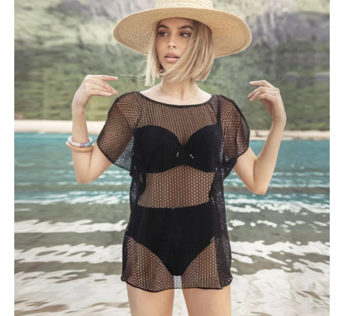 Plážové šaty 18 black - AVA Plážové šaty 18 black - AVA