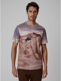 T-shirt regular z nadrukiem męski 4F 4FRSS26TTSHM4229-83A