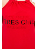Tres Chic červené šaty