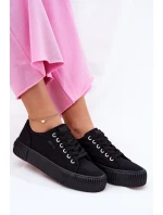 Dámské Textilní Tenisky Big Star RR274403 Černé Dámské Textilní Tenisky Big Star RR274403 Černé