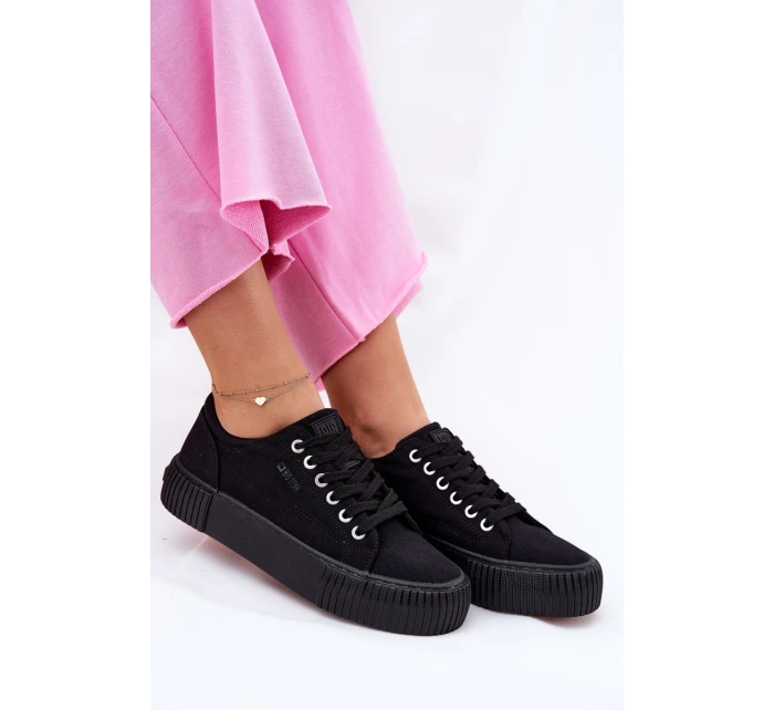 Dámské Textilní Tenisky Big Star RR274403 Černé Dámské Textilní Tenisky Big Star RR274403 Černé