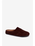 Dámské Pantofle Z Eko Čokoládové model 21788020 - Boto Dámské Pantofle Z Eko Čokoládové model 21788020 - Boto