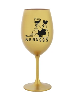 NERUŠŠŠ - zlatá sklenice na víno 350 ml
