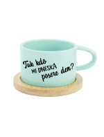 TAK KDO MI DNESKA POSERE DEN? - mint hrníček makronka 200 ml