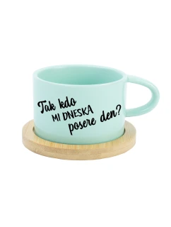 TAK KDO MI DNESKA POSERE DEN? - mint hrníček makronka 200 ml