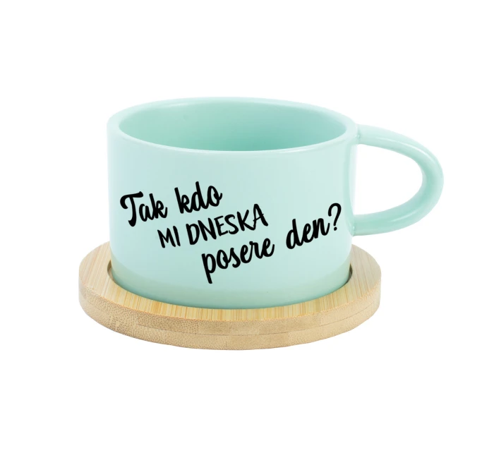 TAK KDO MI DNESKA POSERE DEN? - mint hrníček makronka 200 ml