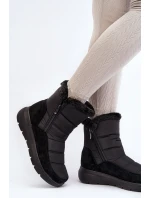 Dámské zimní boty s kožešinou černé Primose