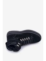 Semišové pánské zimní boty Big Star OO174187 černé