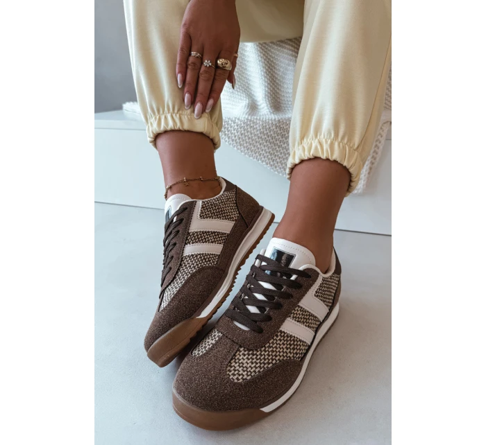 Sportovní tenisky Dámské Hnědé model 21919349 - Boto Sportovní tenisky Dámské Hnědé model 21919349 - Boto