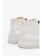 Dámské vysoké tenisky Big Star Fabric LL274445 Bílé Dámské vysoké tenisky Big Star Fabric LL274445 Bílé