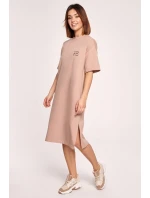 Dámské šaty model 20116906 Mocca - BeWear Dámské šaty model 20116906 Mocca - BeWear