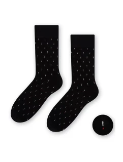 Pánské ponožky 056-206 černé se vzorem - Steven