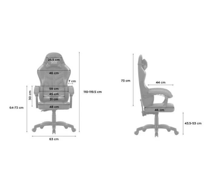 Herní židle Huzaro Force 2.7 Blue