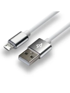 Napájecí kabel everActive CBS-1MW (USB - Micro USB ; 1m; barva bílá)