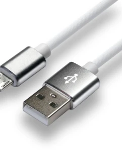 Napájecí kabel everActive CBS-1MW (USB - Micro USB ; 1m; barva bílá)