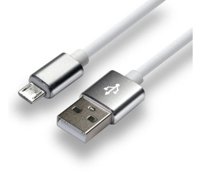 Napájecí kabel everActive CBS-1MW (USB - Micro USB ; 1m; barva bílá)