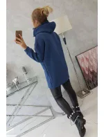 Zateplená mikina s kapucí z džínoviny
