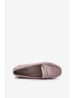Dámské semišové mokasíny fialové model 21659341 - Boto Dámské semišové mokasíny fialové model 21659341 - Boto