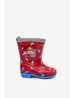 Dětské holínky hasič červené Breezly