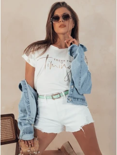 Dámské džínové šortky FRESH LOOK bílé model 21977814 - Dstreet