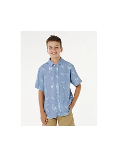 Chlapecká košile RIP CURL Eternal Shred Ss Shirt-Boy, modrá