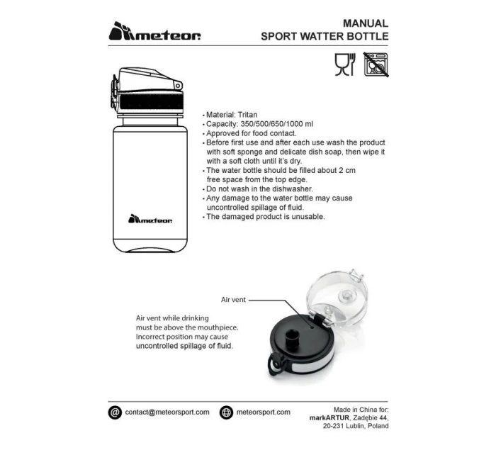 500 ml láhev model 21223030 - Meteor