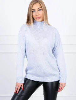 Poloviční svetr s rolákem modrý