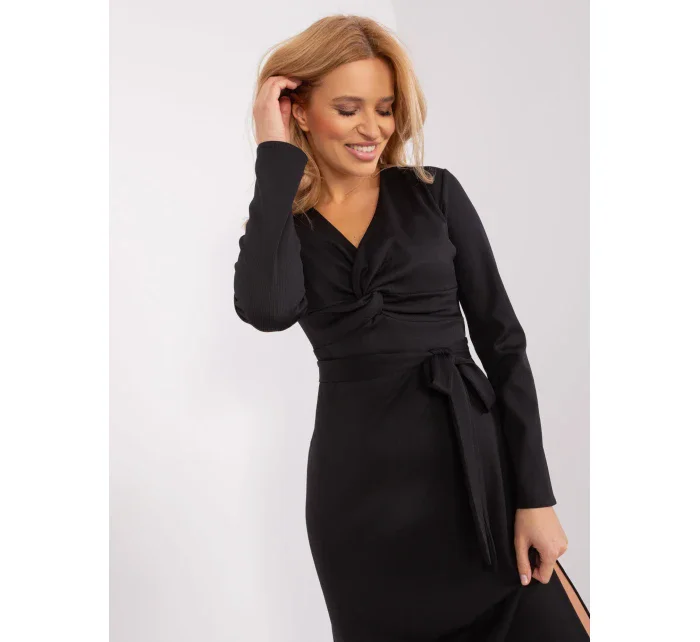 Sukienka LK SK model 19394536 czarny - FPrice Sukienka LK SK model 19394536 czarny - FPrice