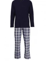 Pánské pyžamo dlouhé - 56000 4008 - tm.modré - Bugatti