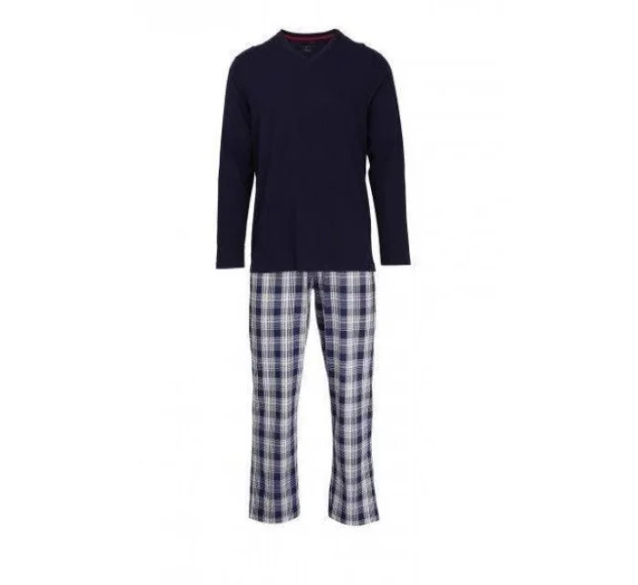 Pánské pyžamo dlouhé - 56000 4008 - tm.modré - Bugatti