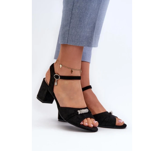 Sandály na podpatku model 196332 Step in style Sandály na podpatku model 196332 Step in style