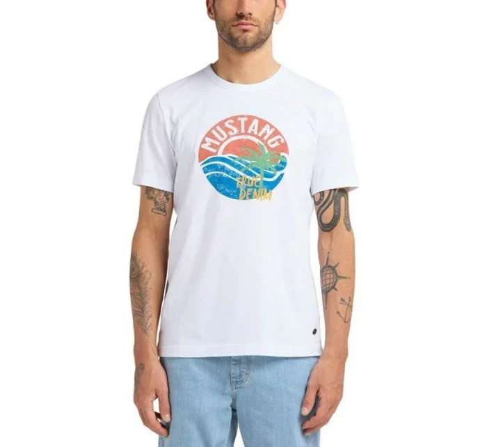 Tričko s logem Mustang Alex M 1009534 2045 Tričko s logem Mustang Alex M 1009534 2045