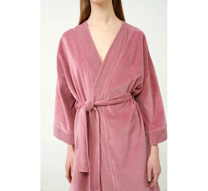 Dámský sametový župan model 20515933 - Vamp Dámský sametový župan model 20515933 - Vamp