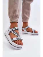 Dámské sandály na platformě Big Star model 21652651 Bílé - Big Star Shoes Dámské sandály na platformě Big Star model 21652651 Bílé - Big Star Shoes