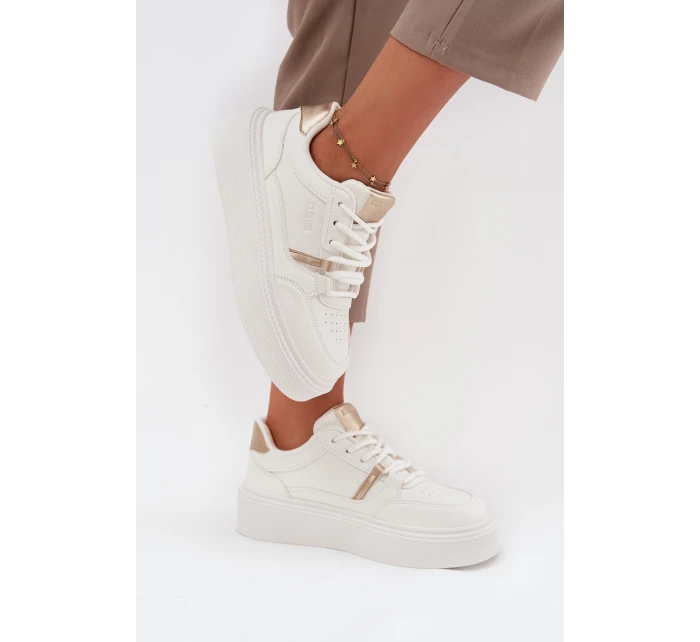 Dámské Sneakersy Na Platformě Big Star SS274359 Bílé