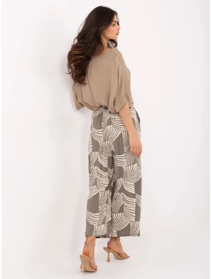 Kalhoty D73771M62237G khaki Kalhoty D73771M62237G khaki