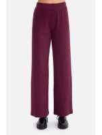 Kalhoty z úpletu švestka model 21379844 - BeWear Kalhoty z úpletu švestka model 21379844 - BeWear